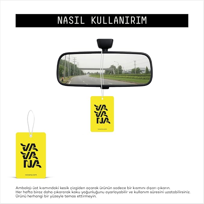 Kağıt Araba Kokusu, Asma Oto Kokusu 3'lü Set | 30 Gün Etkili (Bergamot) - Görsel 4
