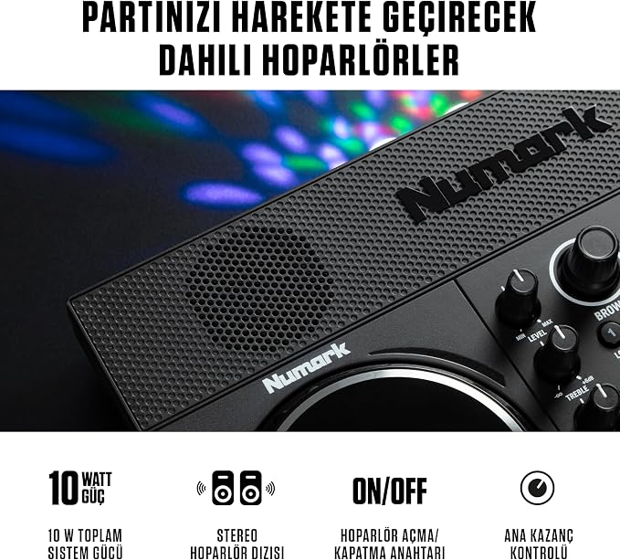Party Mix Live Işıklı Hoparlörlü DJ Kontrolör - Görsel 3