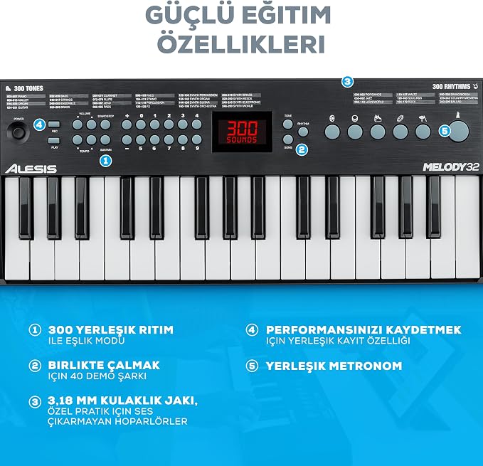 Melody 32 Mini Piyano Klavyesi - Görsel 4