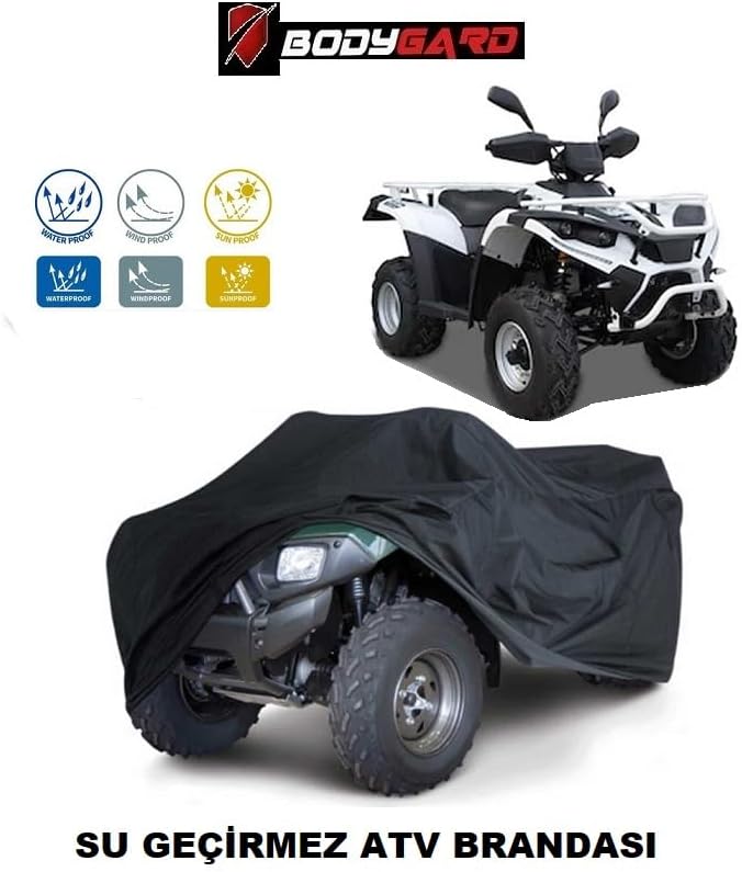 Su Geçirmez İç ve Dış Mekan ATV Brandası, Quad Cover için Örtü, Kar ve Toz Geçirmez - Görsel 2