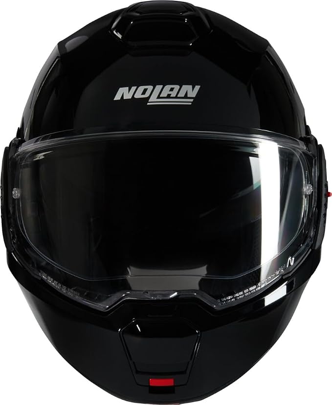 N120-1 Classico Çenesi Arkaya Açılan Motosiklet Kaskı Parlak Siyah 301 XL - Görsel 5