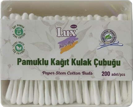 Pamuklu Kağıt Kulak Çubuğu, 4 Paket, Toplam 800 Adet