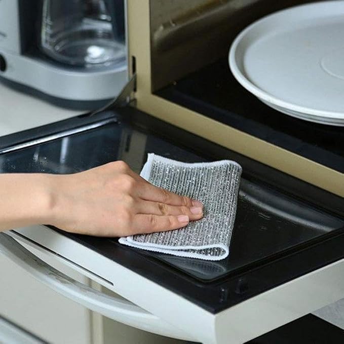 Gümüş Tel Temizleme Bezi, Yağsız, Izgaralar, Ocak, Bulaşık Makineleri, Evde Tencere, X6D5 ve Yıkama Bezi İçin - Görsel 3