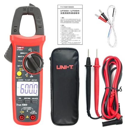 UT204 + Dijital Sıkıştırma Ölçer Sıcaklık Alternatif Akım Doğru Akım Gerilim Direnç Test Cihazı Multimetre