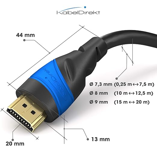 – HDMI Kablosu 8K & 4K – 2m – Alman Flexcore teknolojisi - Görsel 5