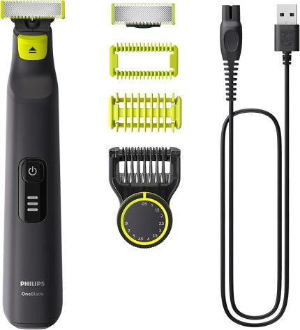 OneBlade Pro Yüz&Vücut Tıraş Makinesi, Islak&Kuru,12 Uzunluk Ayarı, 1 Yedek Bıçak,QP6542/10