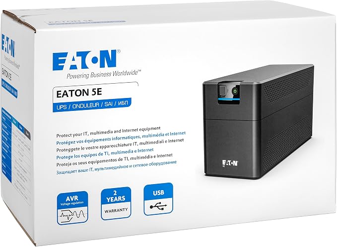 5E Gen2 – Line‑Interactive USV 1200 VA / 660 W – 5E1200UD – 4× Schuko, AVR, USB – Siyah (B0CCNXJJBQ) - Görsel 4